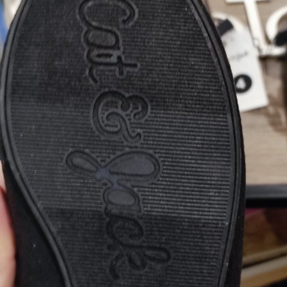 Cat & Jack ballerina shoes black suede with zip up back girls' size 3 NWT - Picture 10 of 12